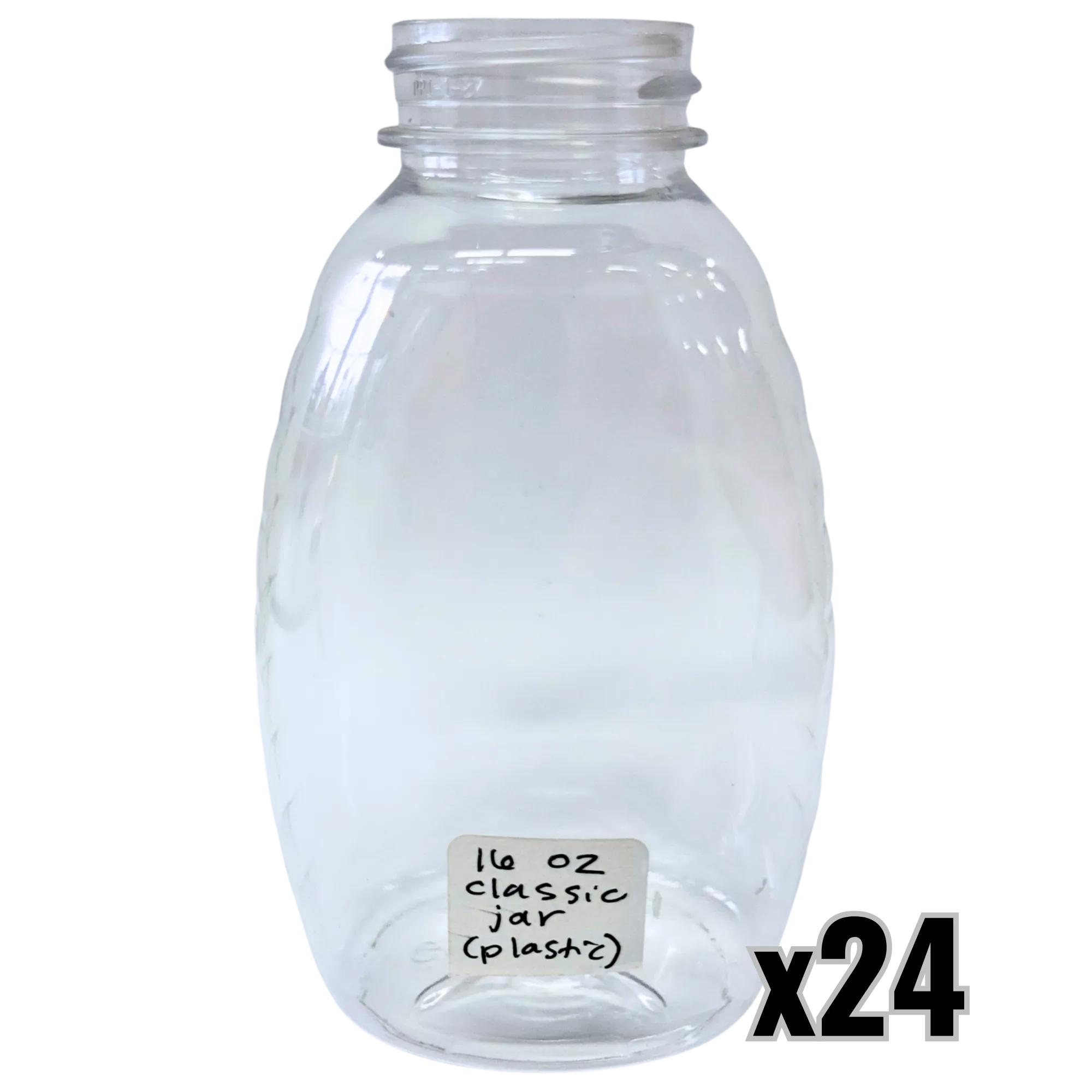 16 oz Plastic Classic Honey Jars