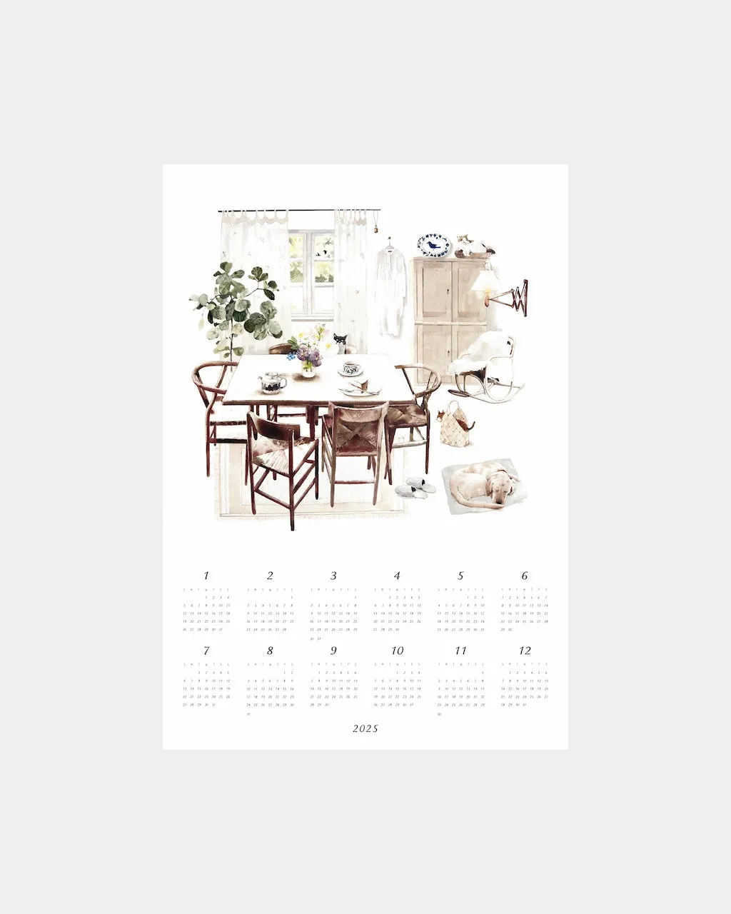 2025 Calendar Cloth: My Cozy Room