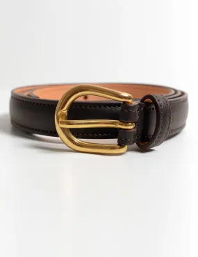 20mm Belt in Smooth Leather - Caffe