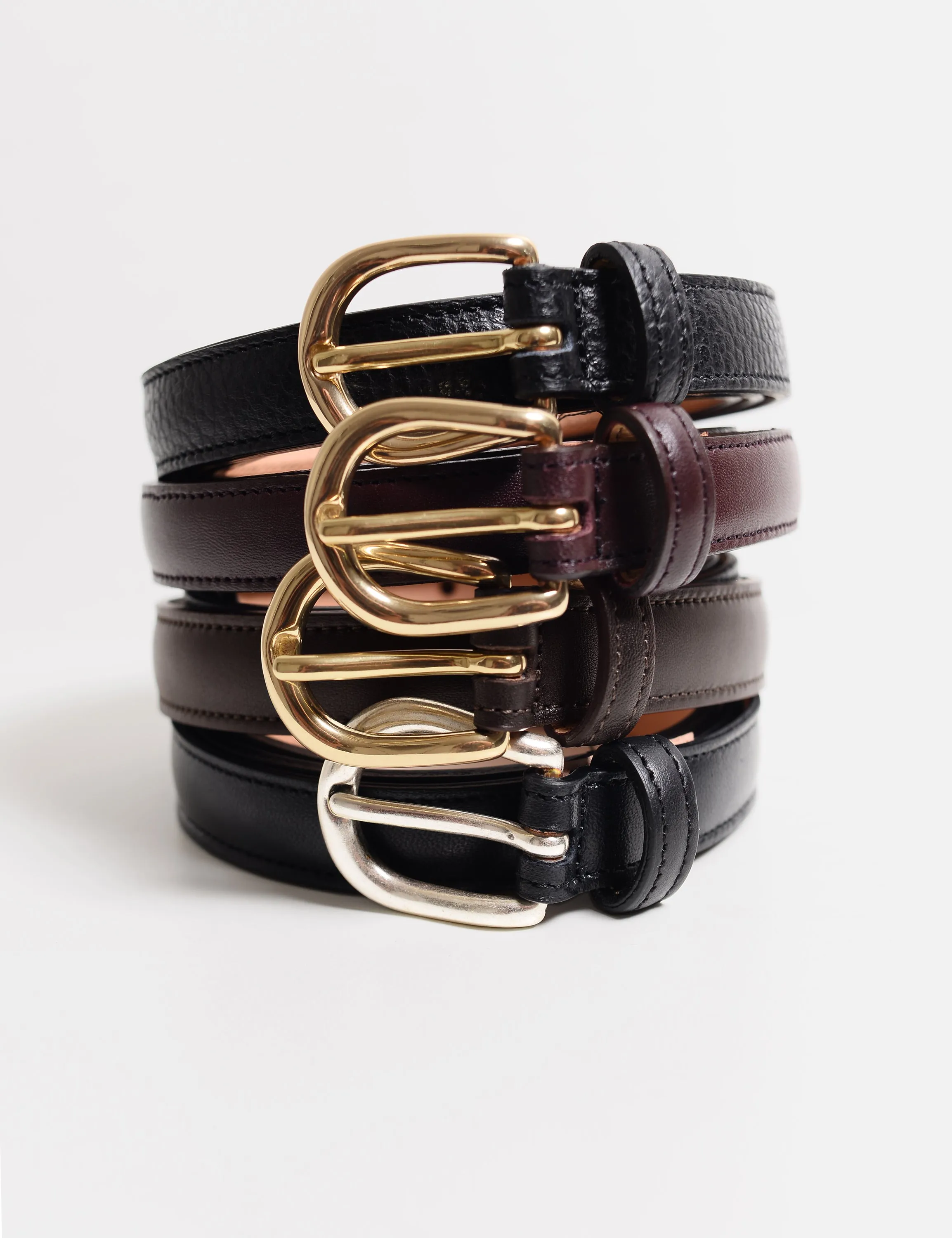 20mm Belt in Smooth Leather - Caffe