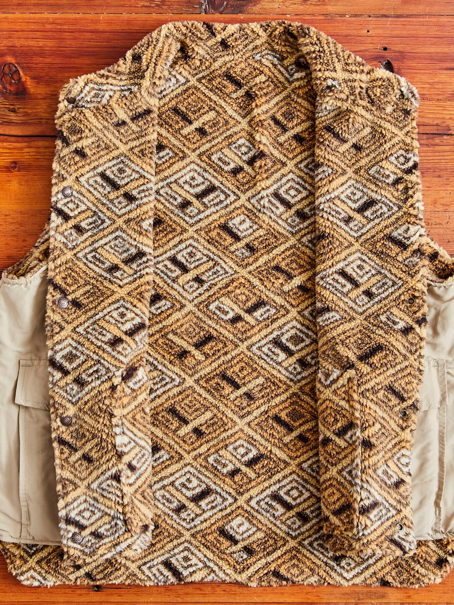 60/40 Cloth Reversible Vest in Beige