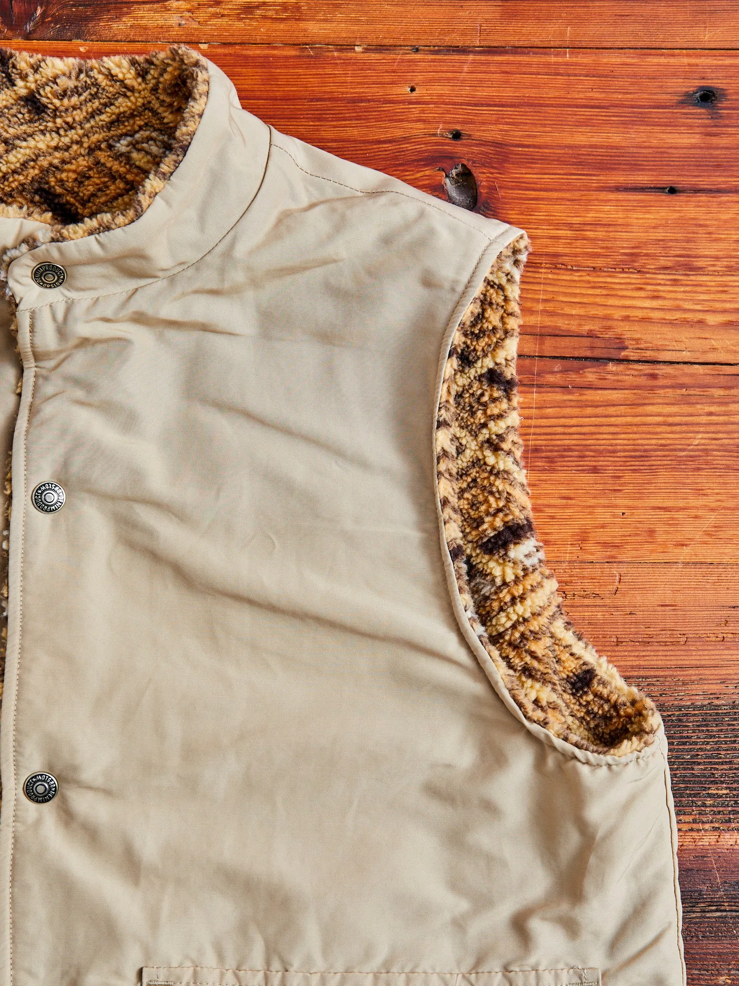 60/40 Cloth Reversible Vest in Beige