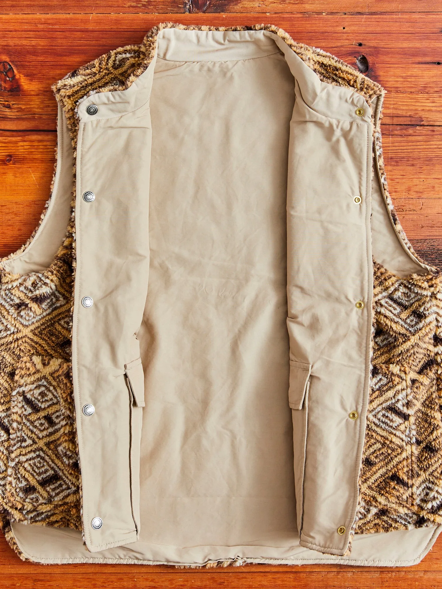 60/40 Cloth Reversible Vest in Beige