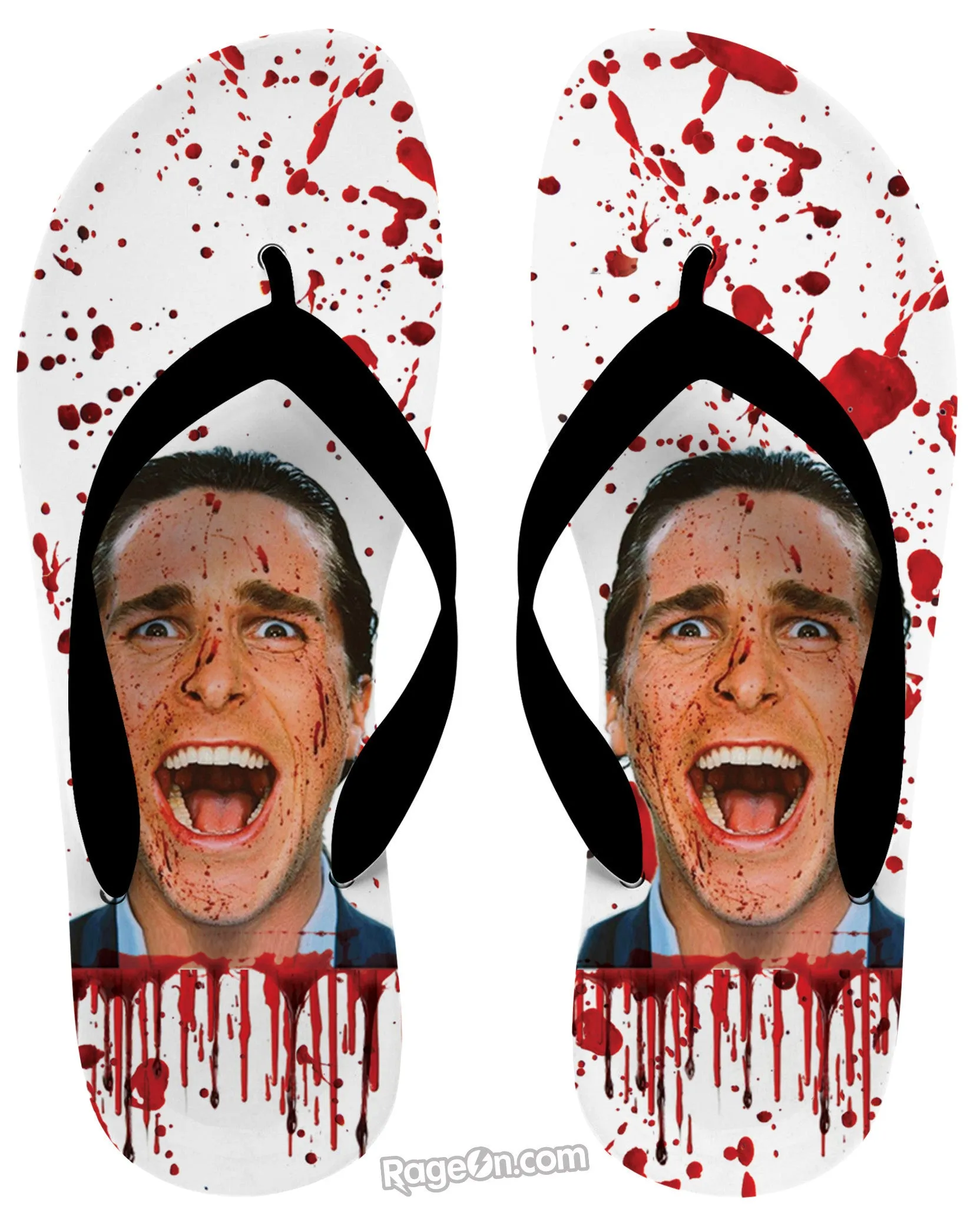 American Psycho Flip Flops