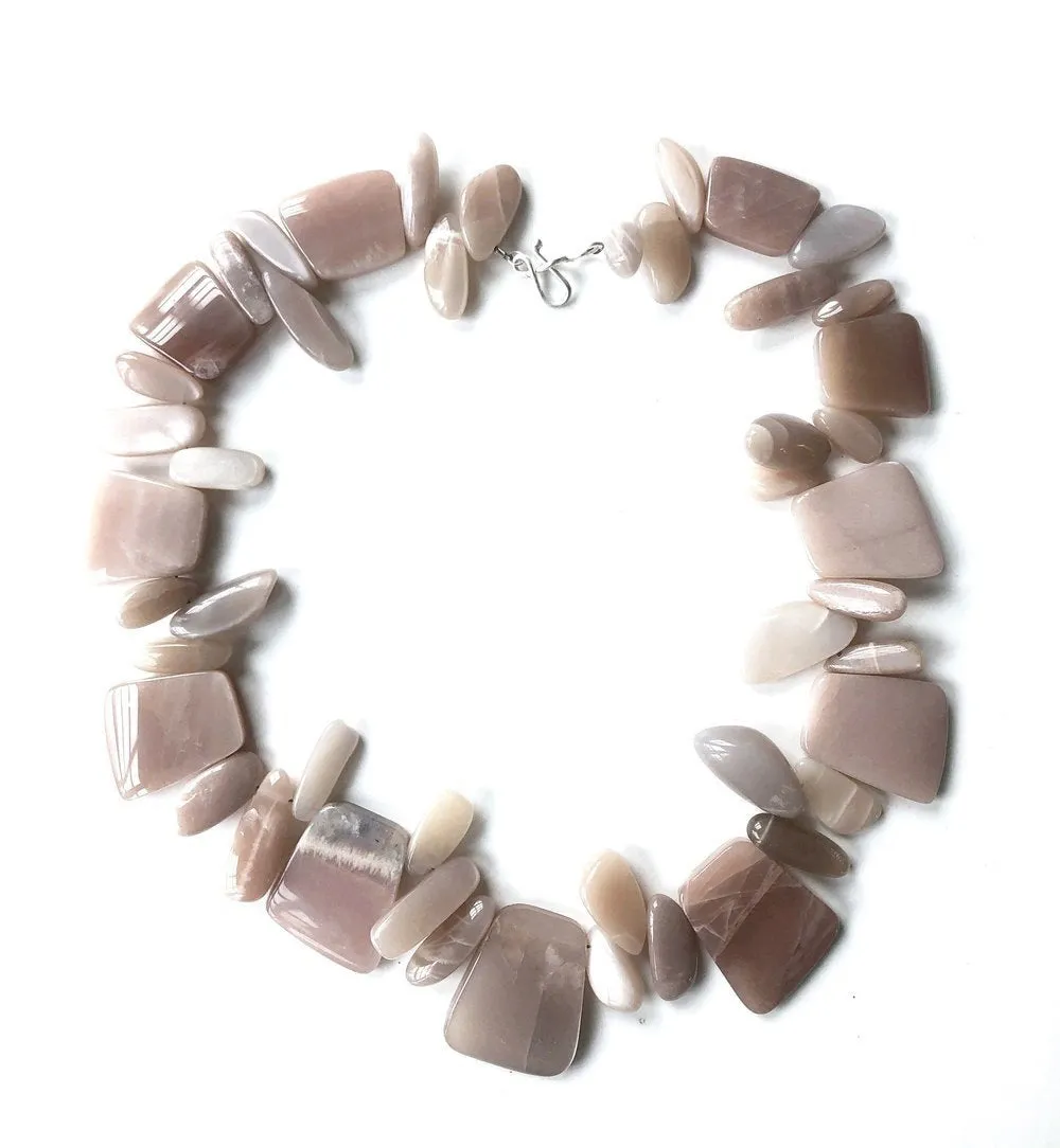 ANN LIGHTFOOT - PINK MOONSTONE COLLIER