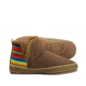 Ariat Ladies Fleece Brown & Serape Stripe Bootie Slipper AR2238-211