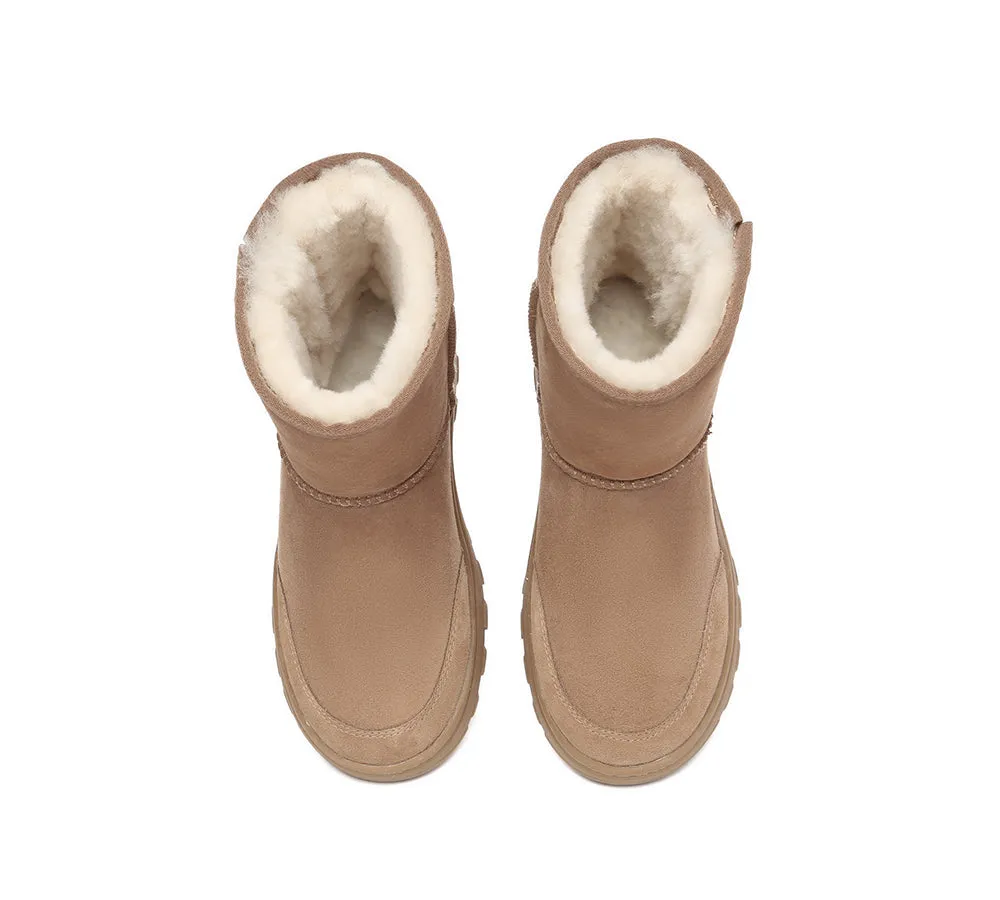 AUSTRALIAN SHEPHERD® UGG Boots Sheepskin Wool Zipper Short Outdoor