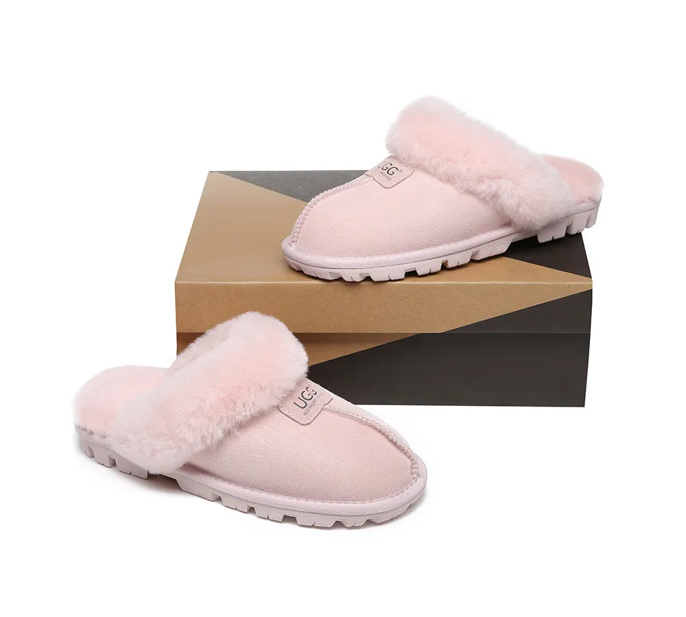 AUSTRALIAN SHEPHERD® UGG Double Face Sheepskin Wool Slippers Suzie Scuff