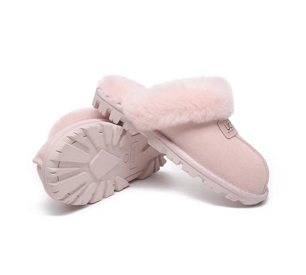 AUSTRALIAN SHEPHERD® UGG Double Face Sheepskin Wool Slippers Suzie Scuff