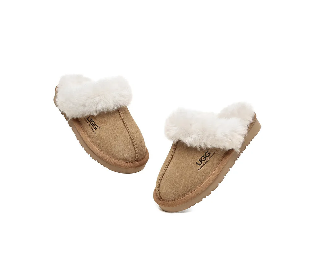 AUSTRALIAN SHEPHERD® UGG Kids Australian Sheepskin Wool Slippers Muffin