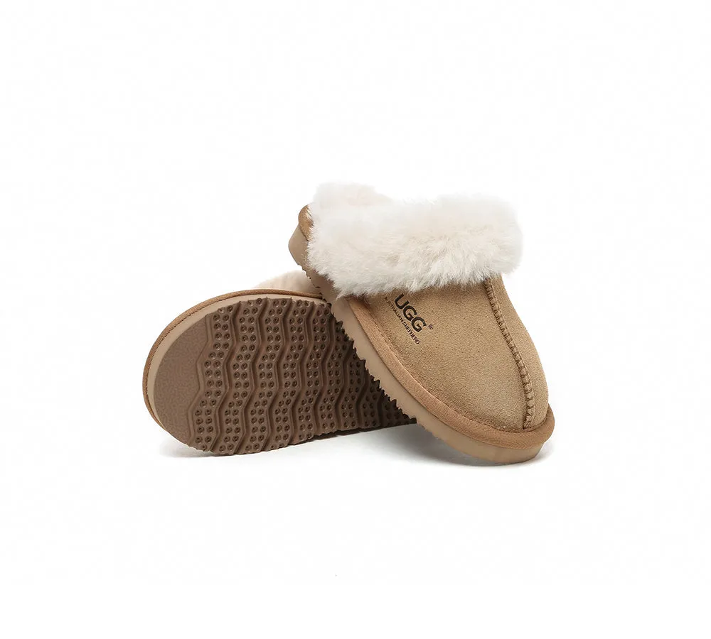 AUSTRALIAN SHEPHERD® UGG Kids Australian Sheepskin Wool Slippers Muffin