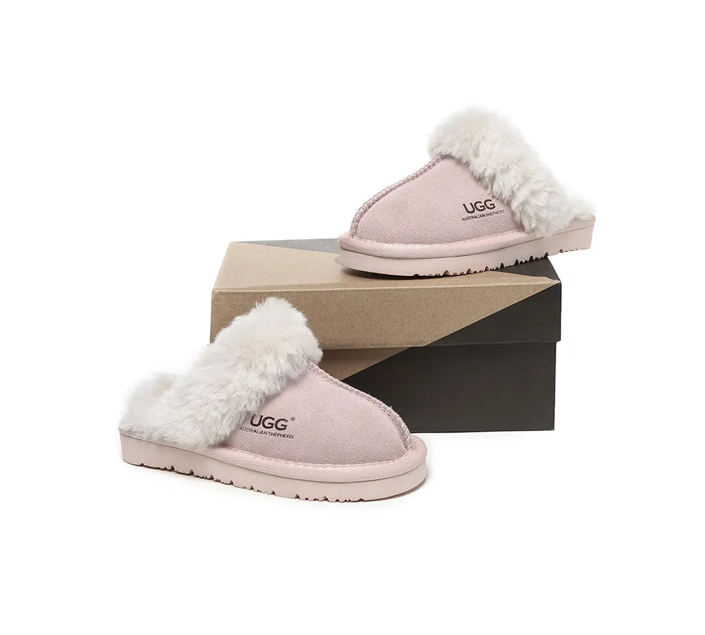 AUSTRALIAN SHEPHERD® UGG Kids Australian Sheepskin Wool Slippers Muffin