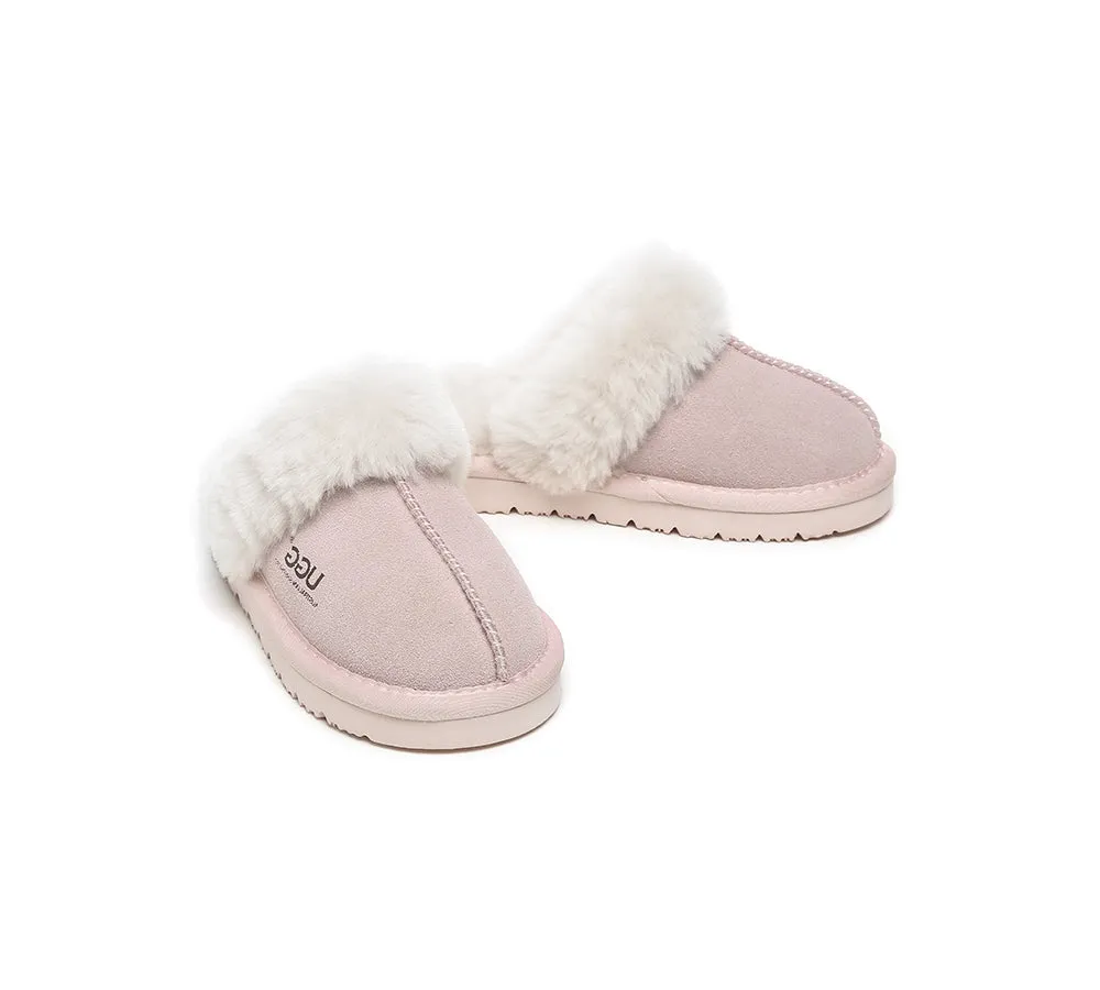 AUSTRALIAN SHEPHERD® UGG Kids Australian Sheepskin Wool Slippers Muffin