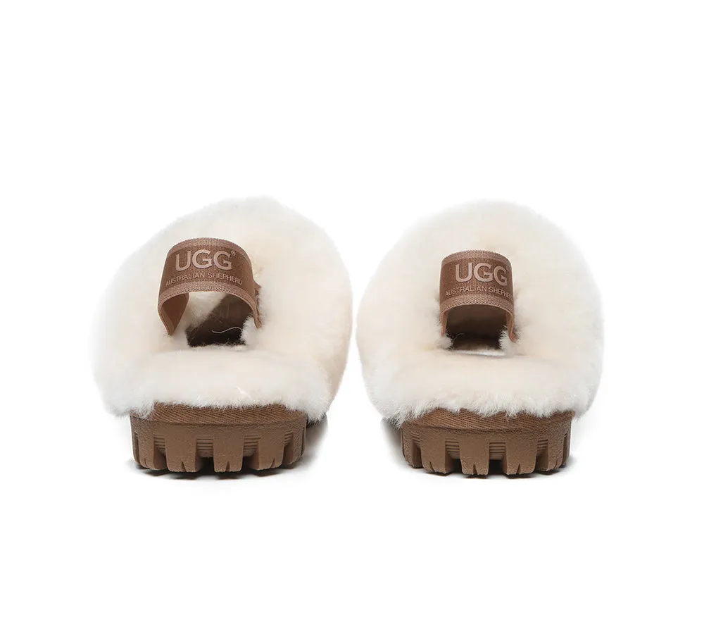 AUSTRALIAN SHEPHERD® UGG Kids Sheepskin Wool Slingback Slippers Suzie