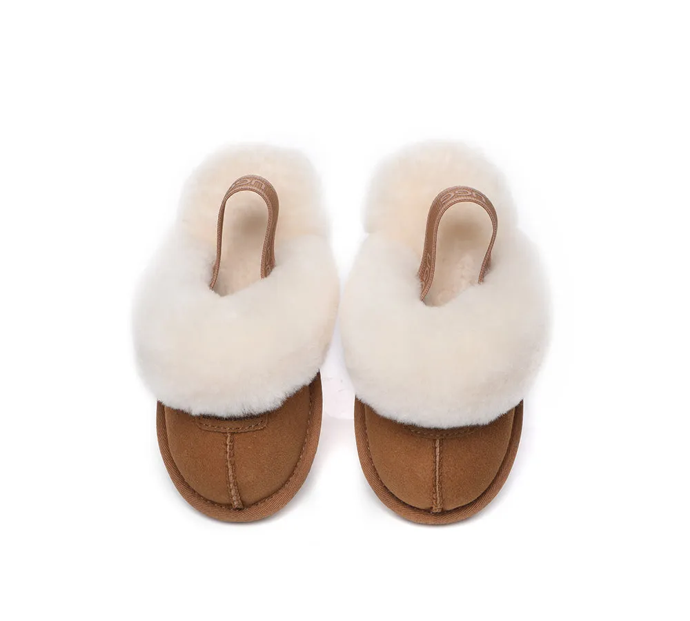 AUSTRALIAN SHEPHERD® UGG Kids Sheepskin Wool Slingback Slippers Suzie