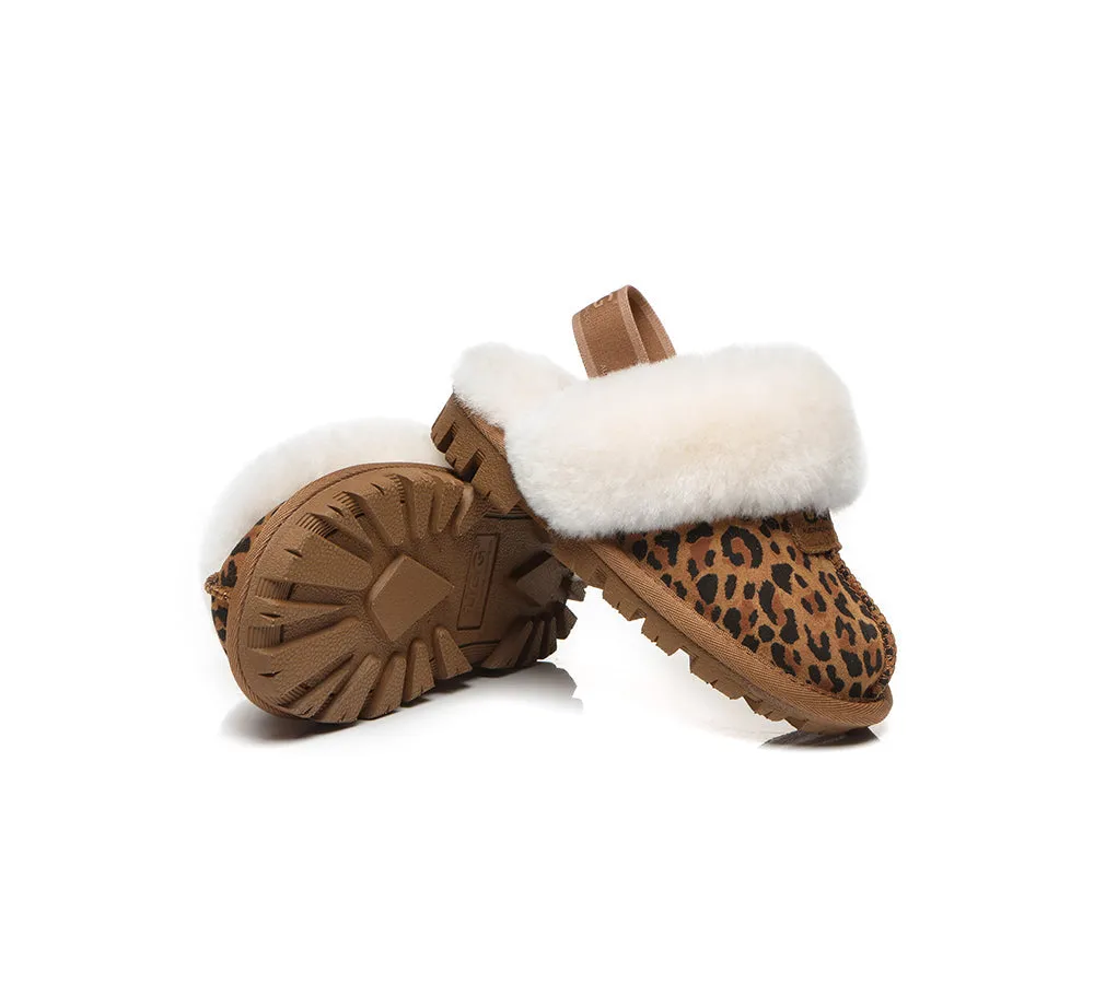 AUSTRALIAN SHEPHERD® UGG Kids Sheepskin Wool Slingback Slippers Suzie