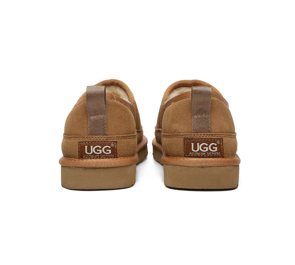 AUSTRALIAN SHEPHERD® UGG Men Sheepskin Wool Slippers Porter