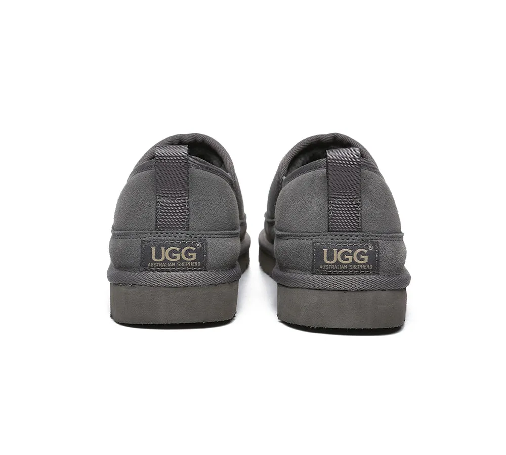 AUSTRALIAN SHEPHERD® UGG Men Sheepskin Wool Slippers Porter