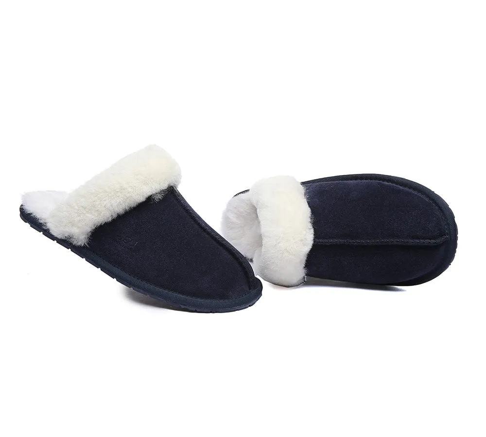 AUSTRALIAN SHEPHERD® UGG Premium Sheepskin Wool Scuff Slippers Rosa