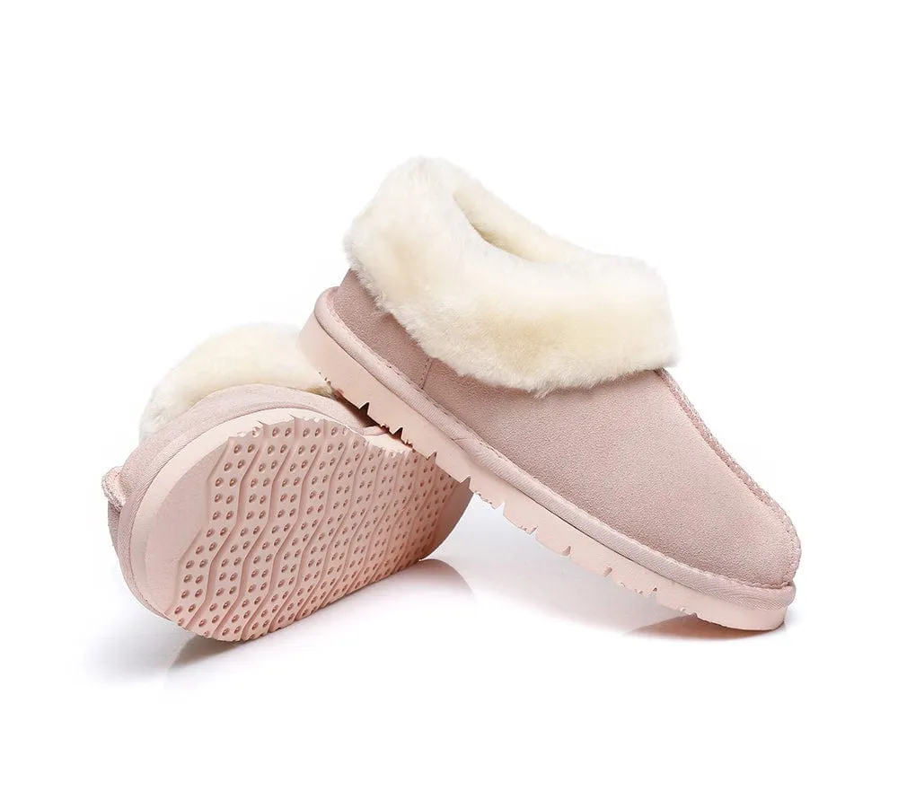 AUSTRALIAN SHEPHERD® UGG Sheepskin Wool Ankle Slippers Homey