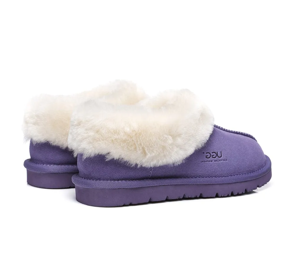 AUSTRALIAN SHEPHERD® UGG Sheepskin Wool Ankle Slippers Homey