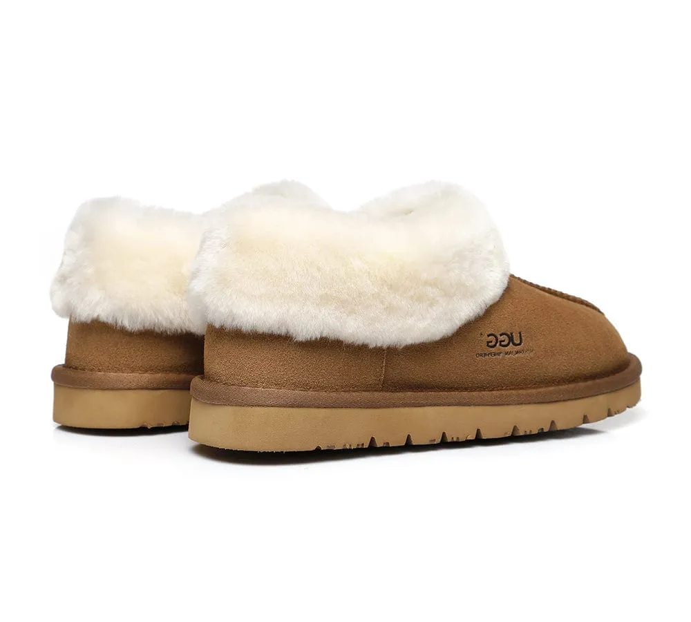 AUSTRALIAN SHEPHERD® UGG Sheepskin Wool Ankle Slippers Homey