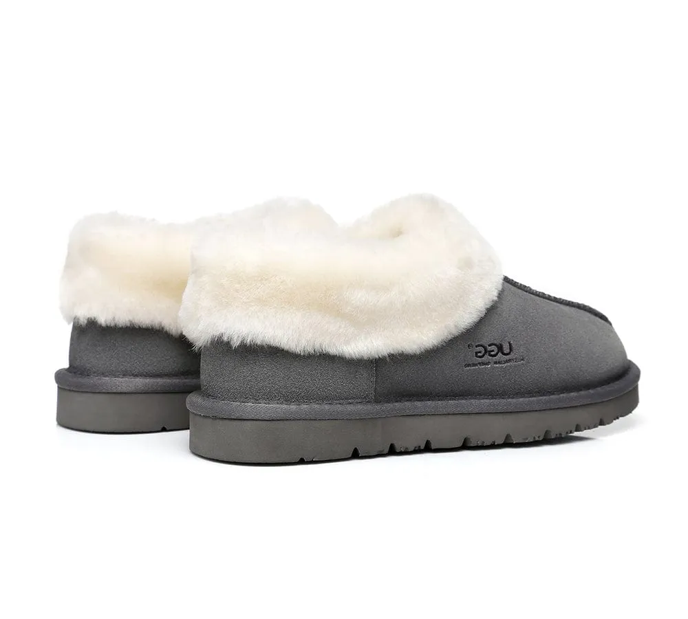 AUSTRALIAN SHEPHERD® UGG Sheepskin Wool Ankle Slippers Homey