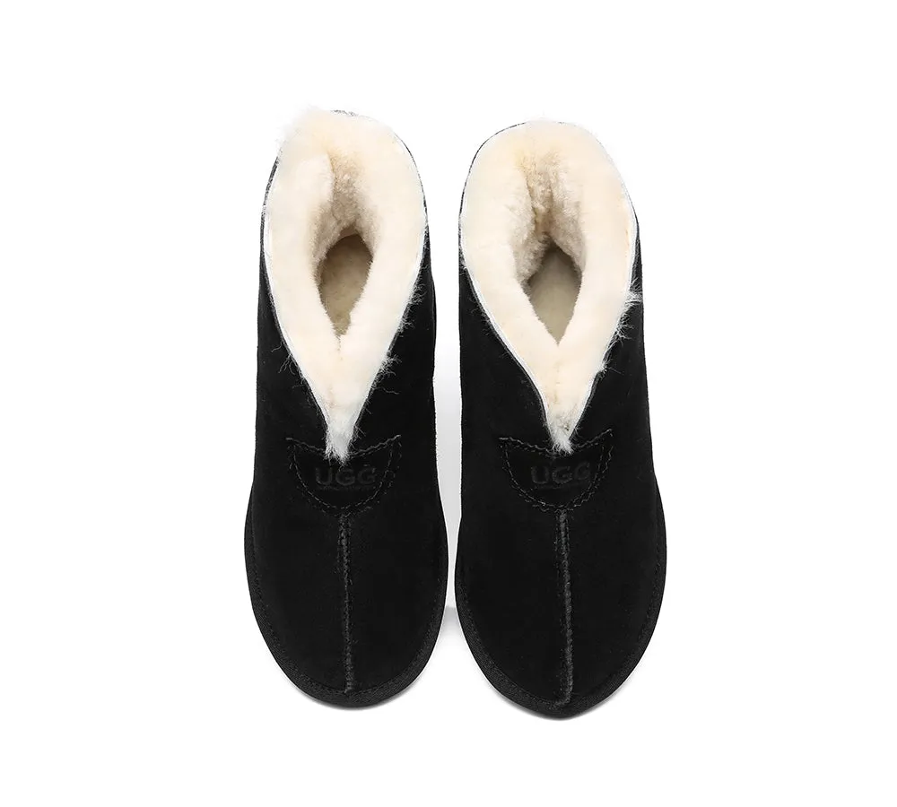 AUSTRALIAN SHEPHERD® UGG Sheepskin Wool Ankle Slippers Parker