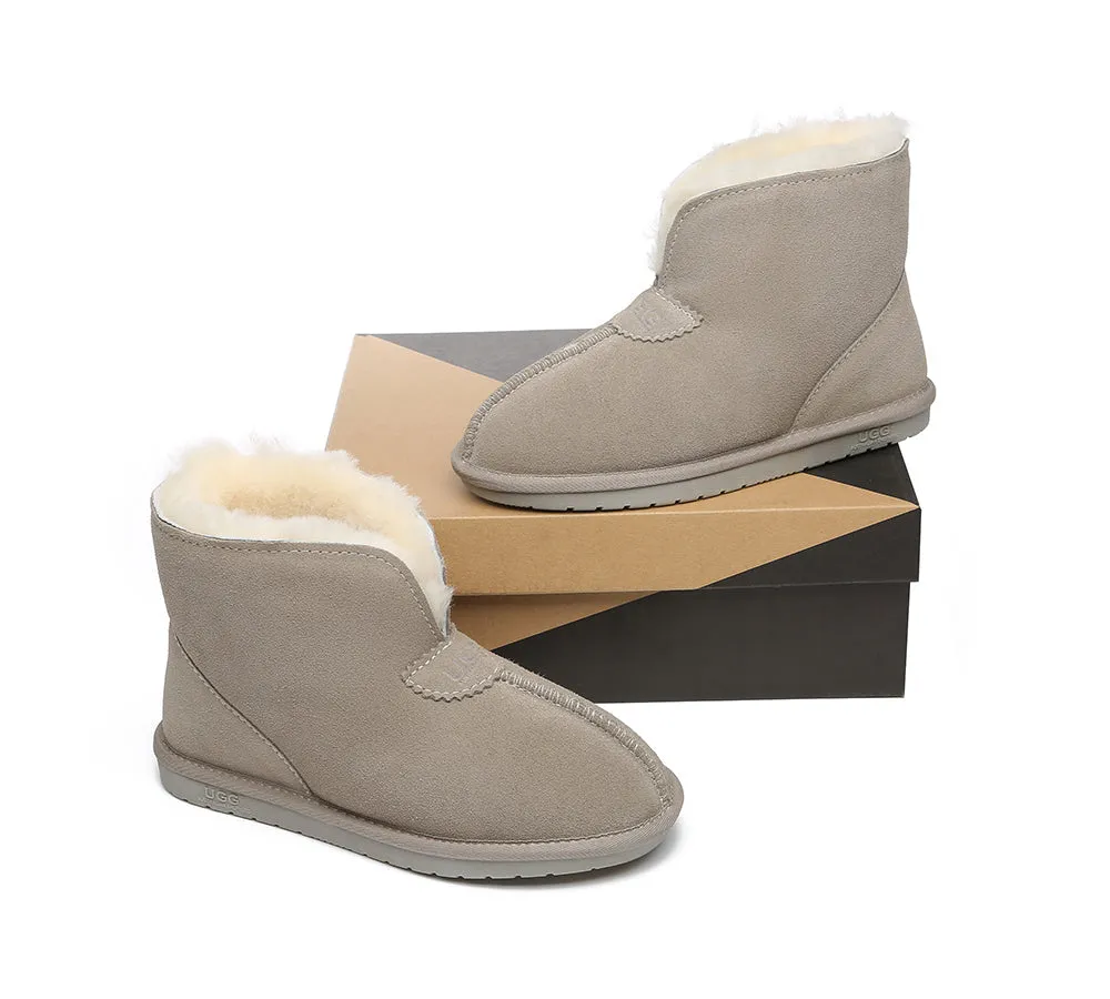 AUSTRALIAN SHEPHERD® UGG Sheepskin Wool Ankle Slippers Parker