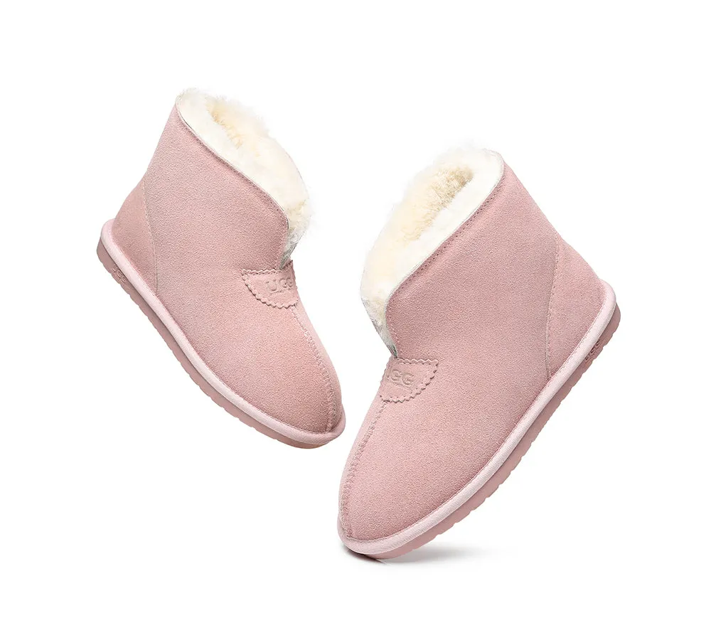 AUSTRALIAN SHEPHERD® UGG Sheepskin Wool Ankle Slippers Parker