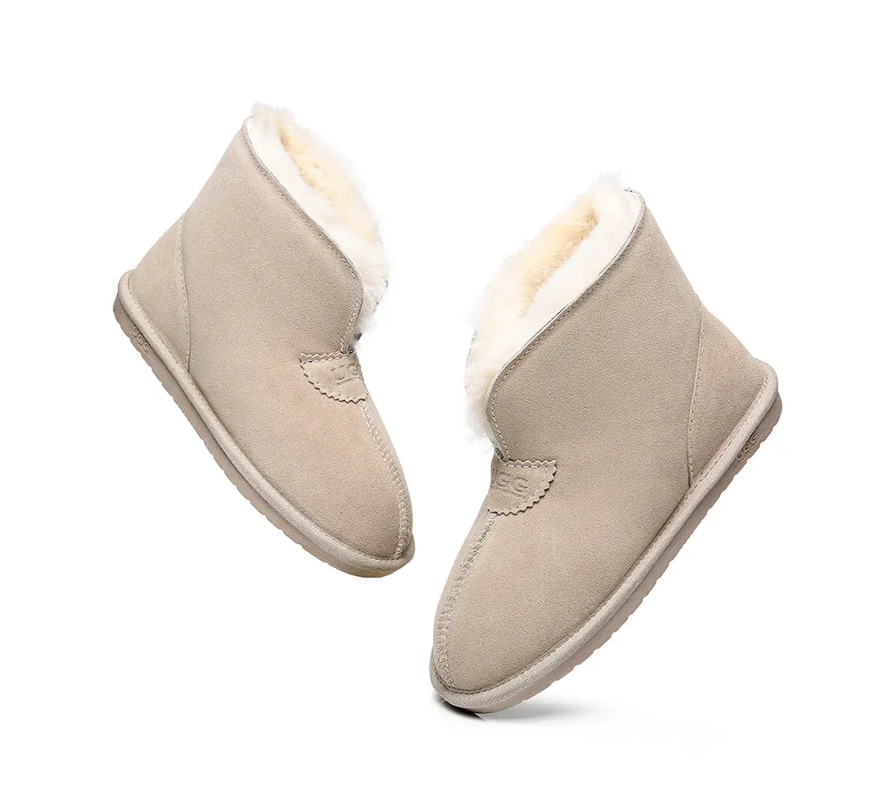 AUSTRALIAN SHEPHERD® UGG Sheepskin Wool Ankle Slippers Parker