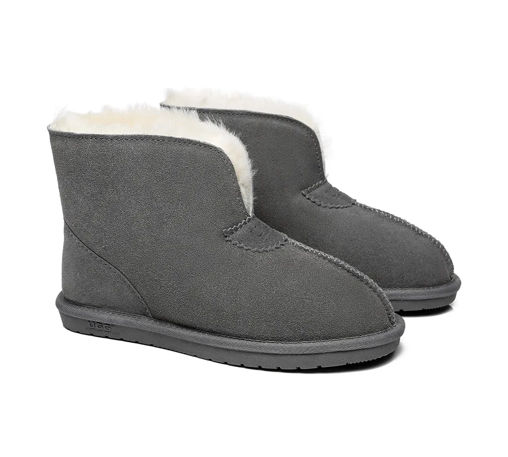 AUSTRALIAN SHEPHERD® UGG Sheepskin Wool Ankle Slippers Parker