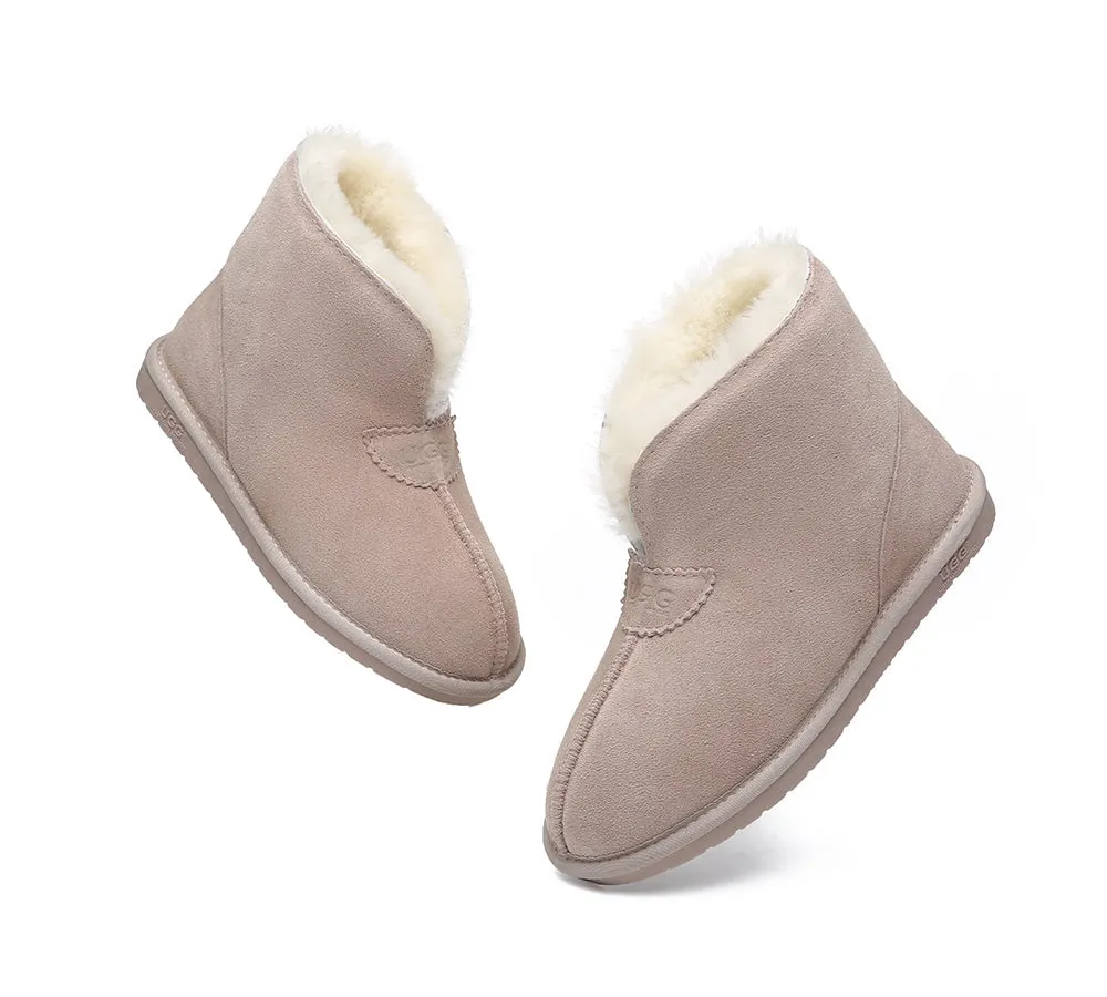 AUSTRALIAN SHEPHERD® UGG Sheepskin Wool Ankle Slippers Parker