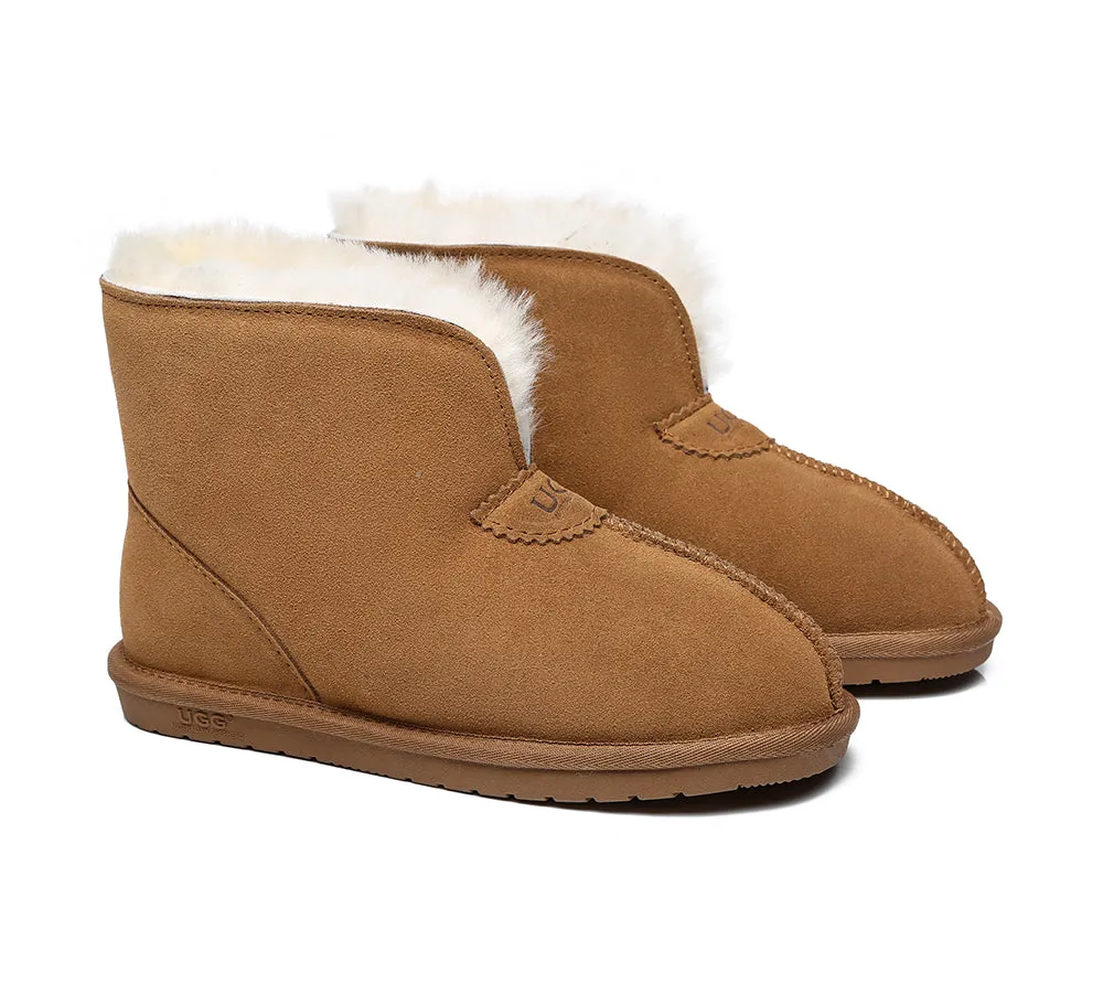 AUSTRALIAN SHEPHERD® UGG Sheepskin Wool Ankle Slippers Parker