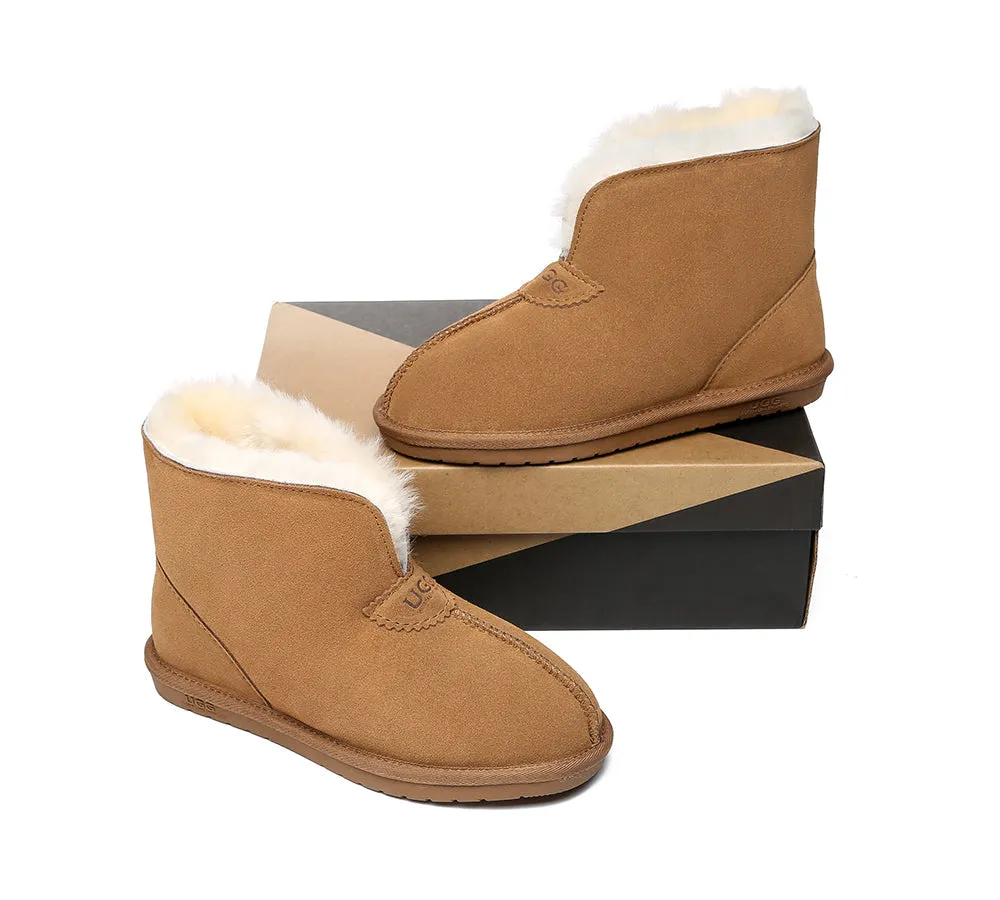 AUSTRALIAN SHEPHERD® UGG Sheepskin Wool Ankle Slippers Parker