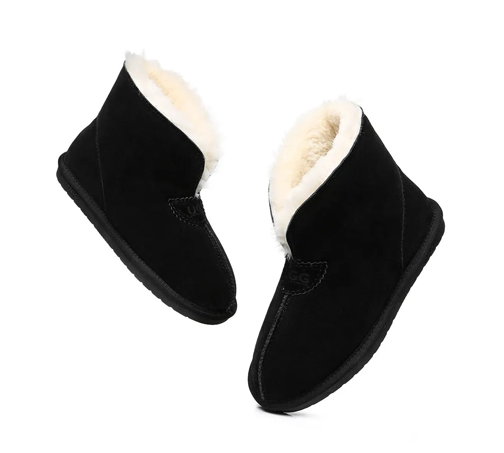 AUSTRALIAN SHEPHERD® UGG Sheepskin Wool Ankle Slippers Parker