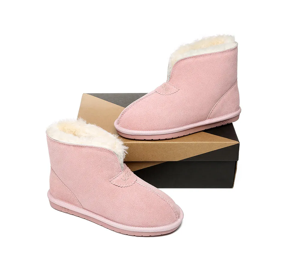 AUSTRALIAN SHEPHERD® UGG Sheepskin Wool Ankle Slippers Parker