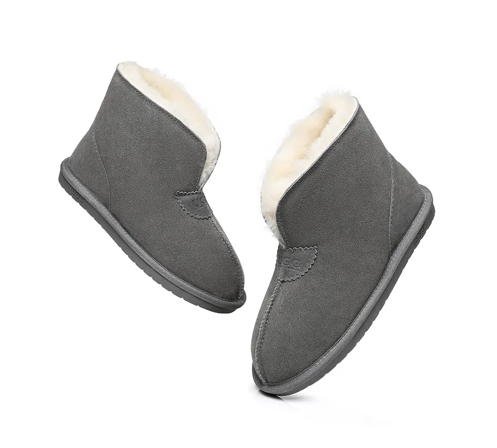 AUSTRALIAN SHEPHERD® UGG Sheepskin Wool Ankle Slippers Parker