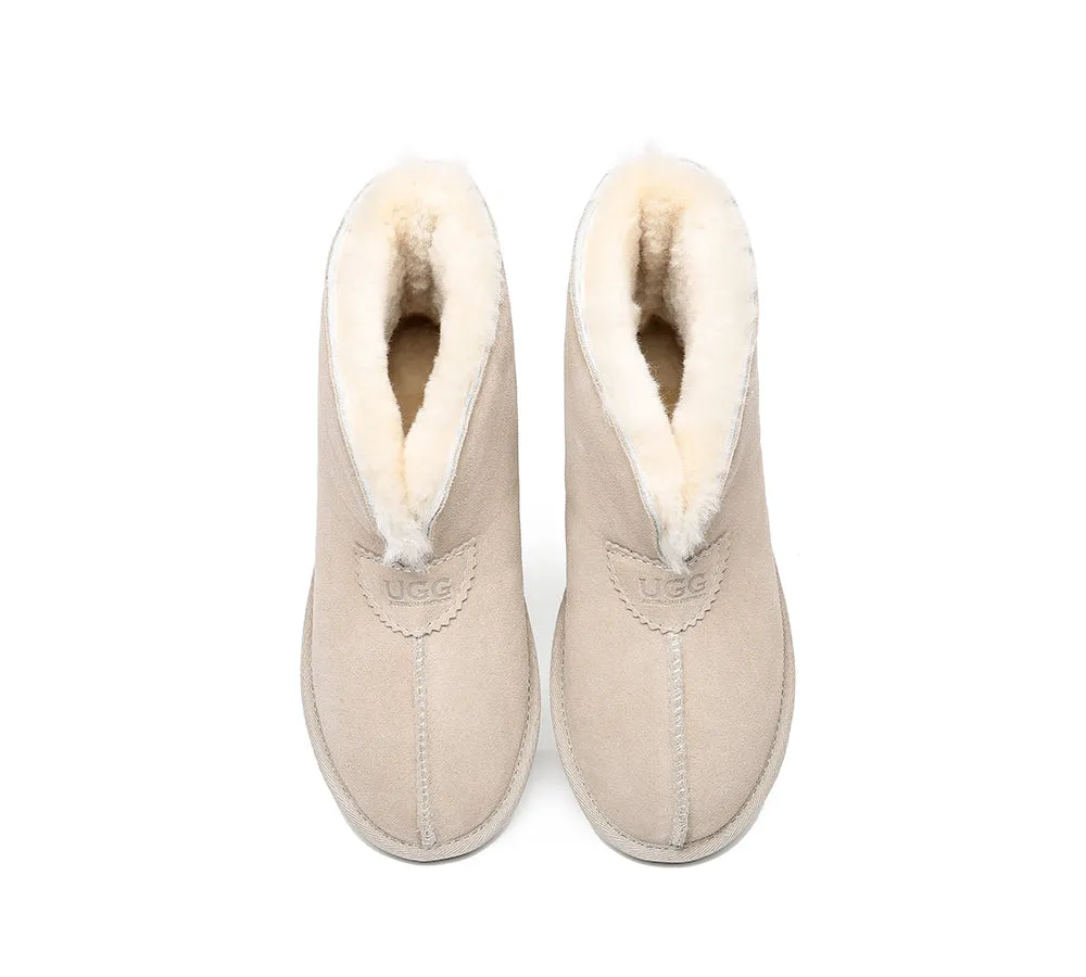 AUSTRALIAN SHEPHERD® UGG Sheepskin Wool Ankle Slippers Parker