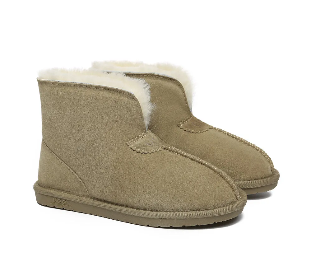 AUSTRALIAN SHEPHERD® UGG Sheepskin Wool Ankle Slippers Parker