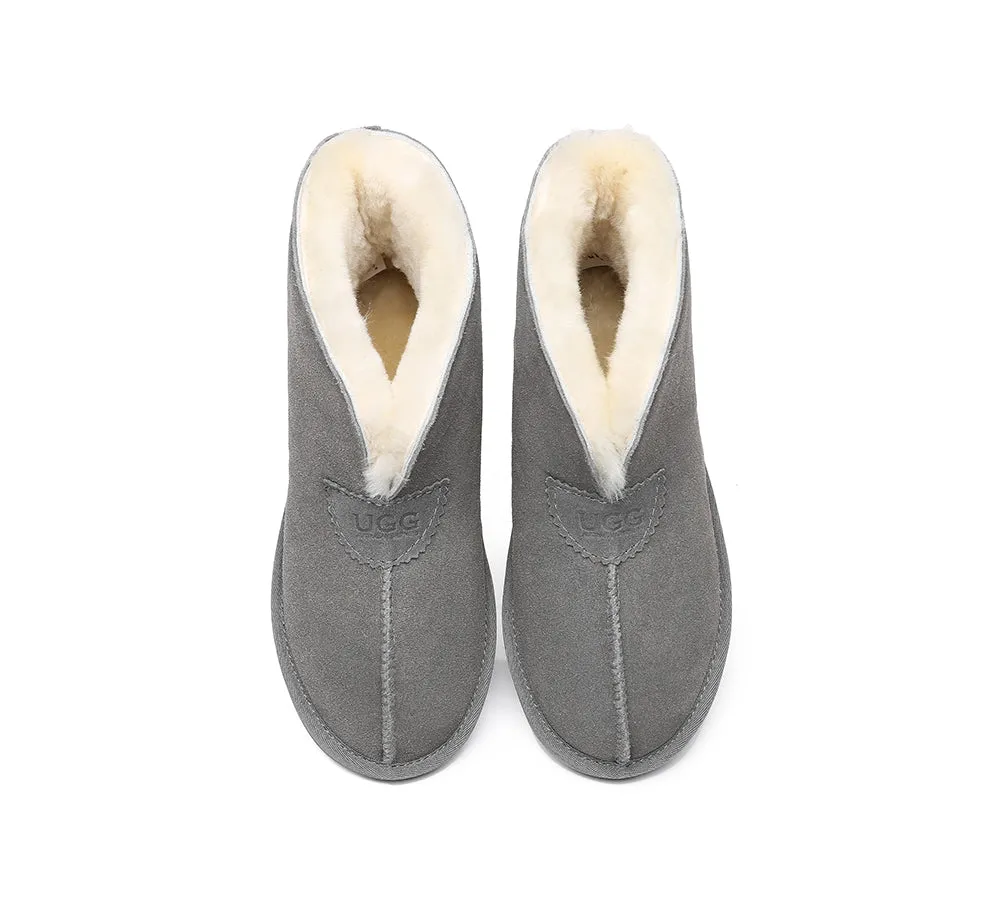 AUSTRALIAN SHEPHERD® UGG Sheepskin Wool Ankle Slippers Parker