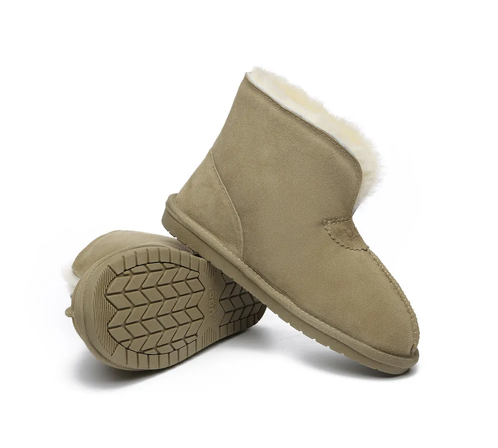 AUSTRALIAN SHEPHERD® UGG Sheepskin Wool Ankle Slippers Parker