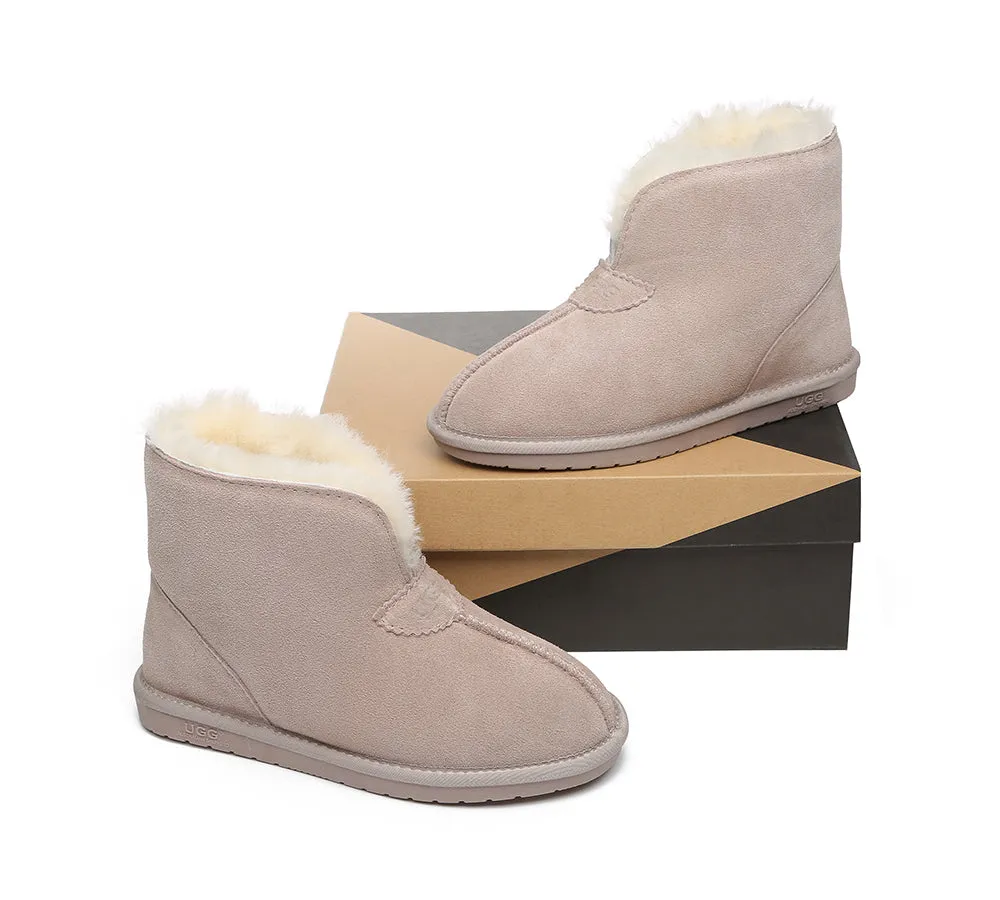 AUSTRALIAN SHEPHERD® UGG Sheepskin Wool Ankle Slippers Parker