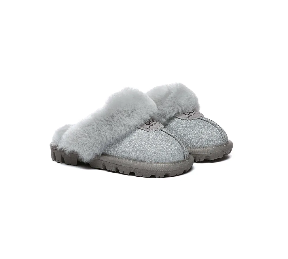 AUSTRALIAN SHEPHERD® UGG Slippers Kids Sheepskin Wool Shirley