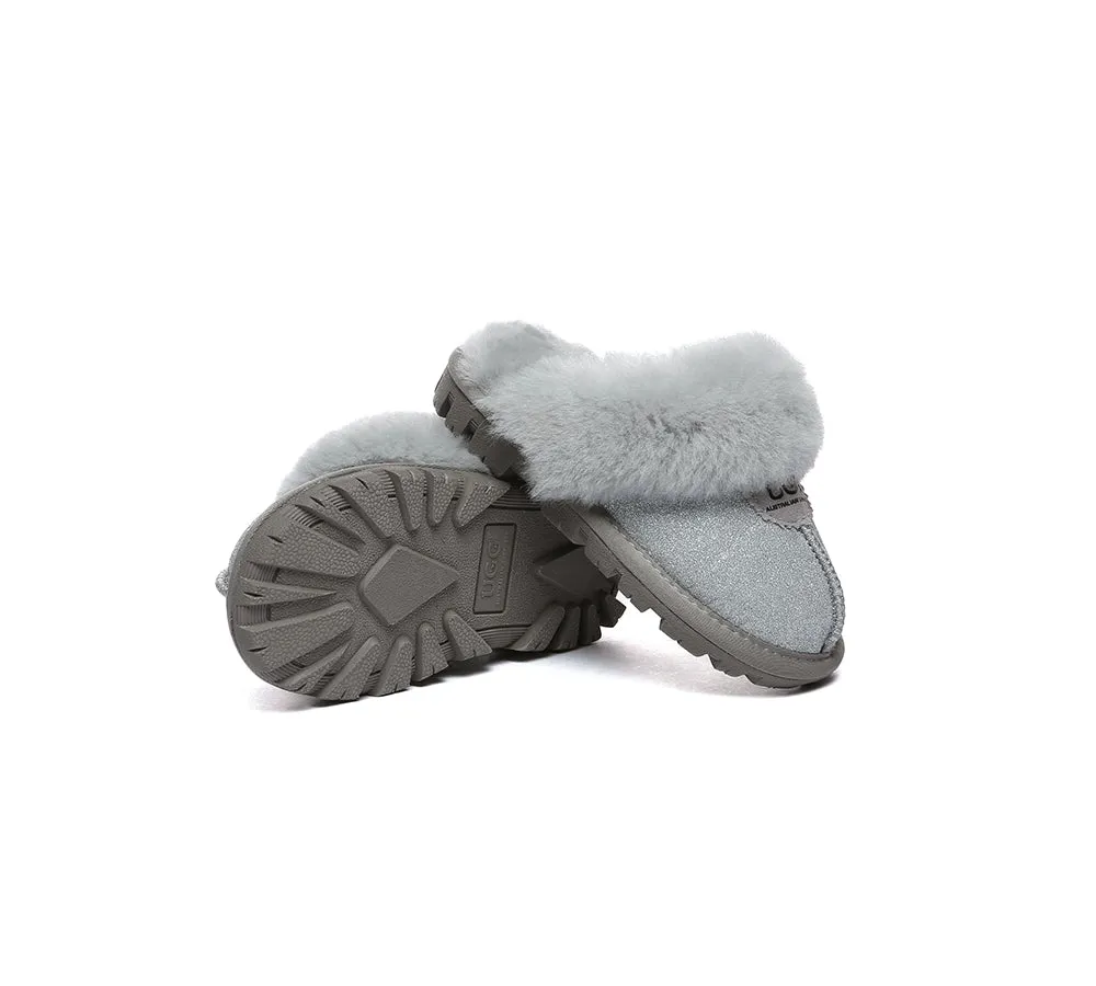 AUSTRALIAN SHEPHERD® UGG Slippers Kids Sheepskin Wool Shirley