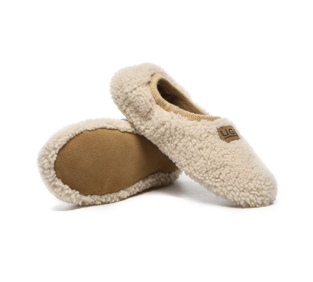 AUSTRALIAN SHEPHERD® UGG Women Curly Wool Slippers Lucina