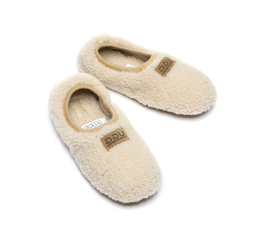 AUSTRALIAN SHEPHERD® UGG Women Curly Wool Slippers Lucina