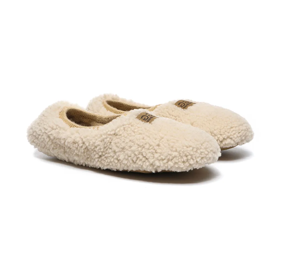 AUSTRALIAN SHEPHERD® UGG Women Curly Wool Slippers Lucina