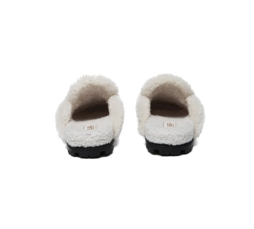 AUSTRALIAN SHEPHERD® UGG Women Sheepskin Wool Shearling Lined Slippers Remi