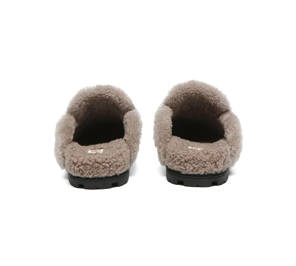 AUSTRALIAN SHEPHERD® UGG Women Sheepskin Wool Shearling Lined Slippers Remi